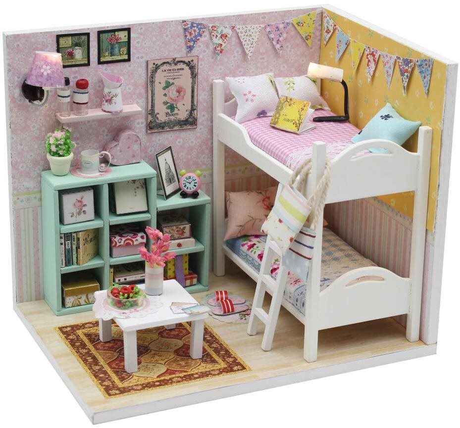 Dvěděti Miniatúra domčeka Cherylina izba Kreatívne tvorenie