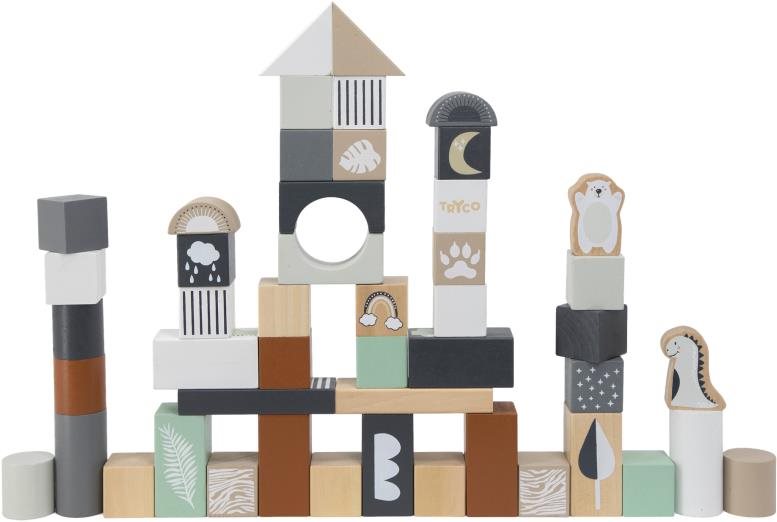 Tryco Kocky 50 ks Drevené kocky