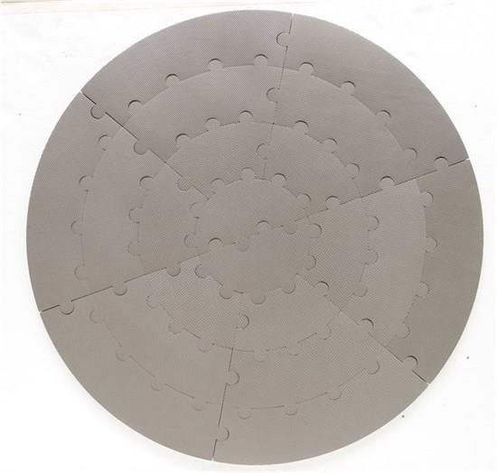 BabyDan Okrúhla hracia podložka/dráha Grey Penové puzzle