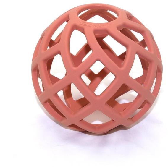 OB Designs Eco-Friendly hryzavá lopta Blush Hryzátko