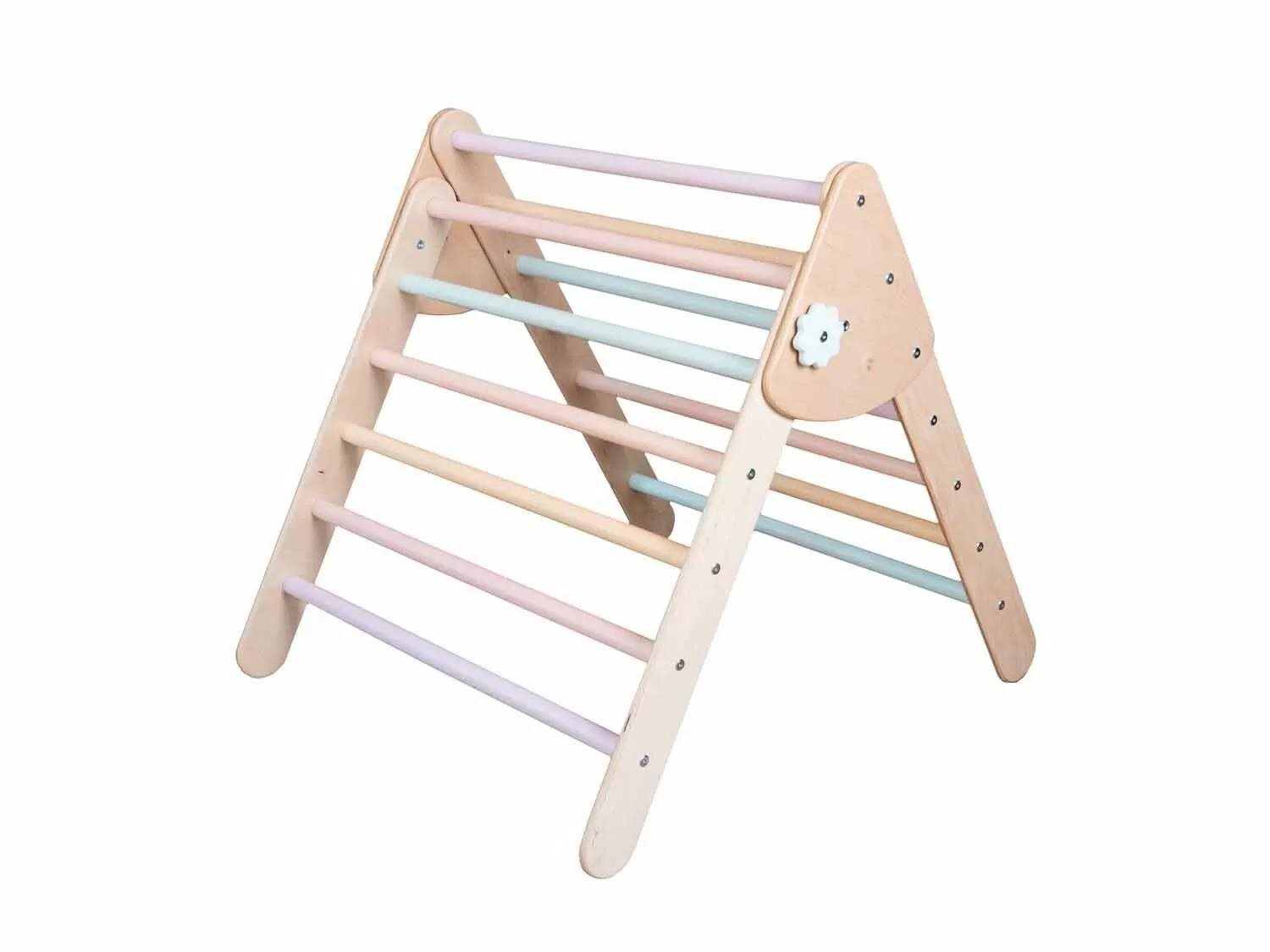 WoodAndHearts Montessori piklerový trojuholník Large NW Pastel...