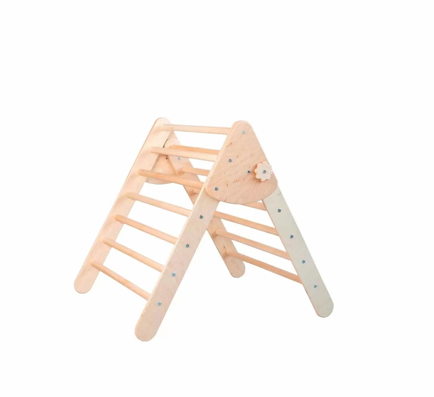 WoodAndHearts Montessori piklerový trojuholník Large Natural Wood...