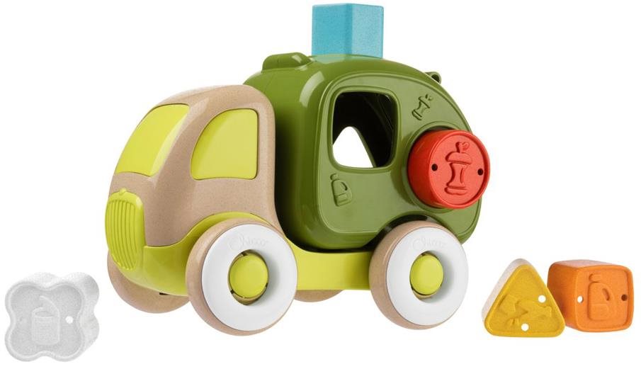 Chicco Eco+ szemét-újrahasznosító autó Kirakós játék