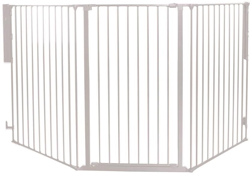 BabyDan DogSpace Rocky L extra vysoká 105 cm biela Dvierka pre psa