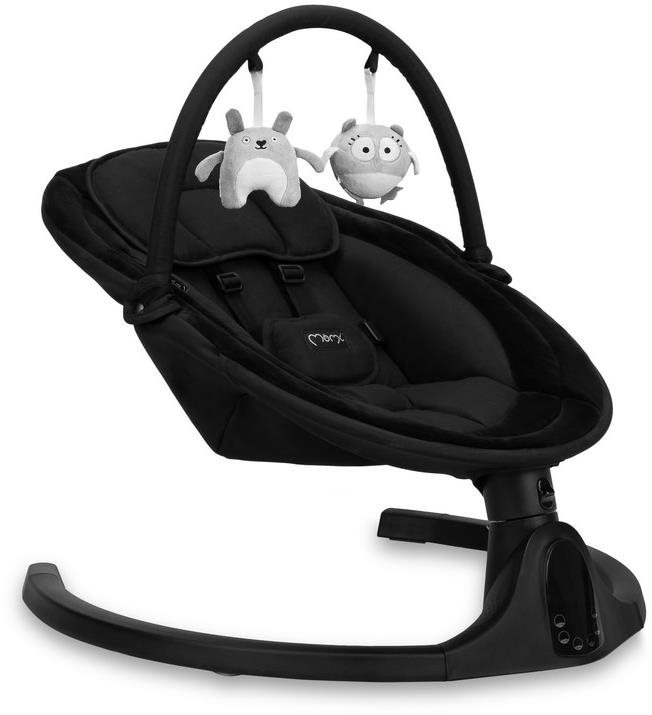 MoMi Elektrická hojdačka Kenani Onyx Detské ležadlo