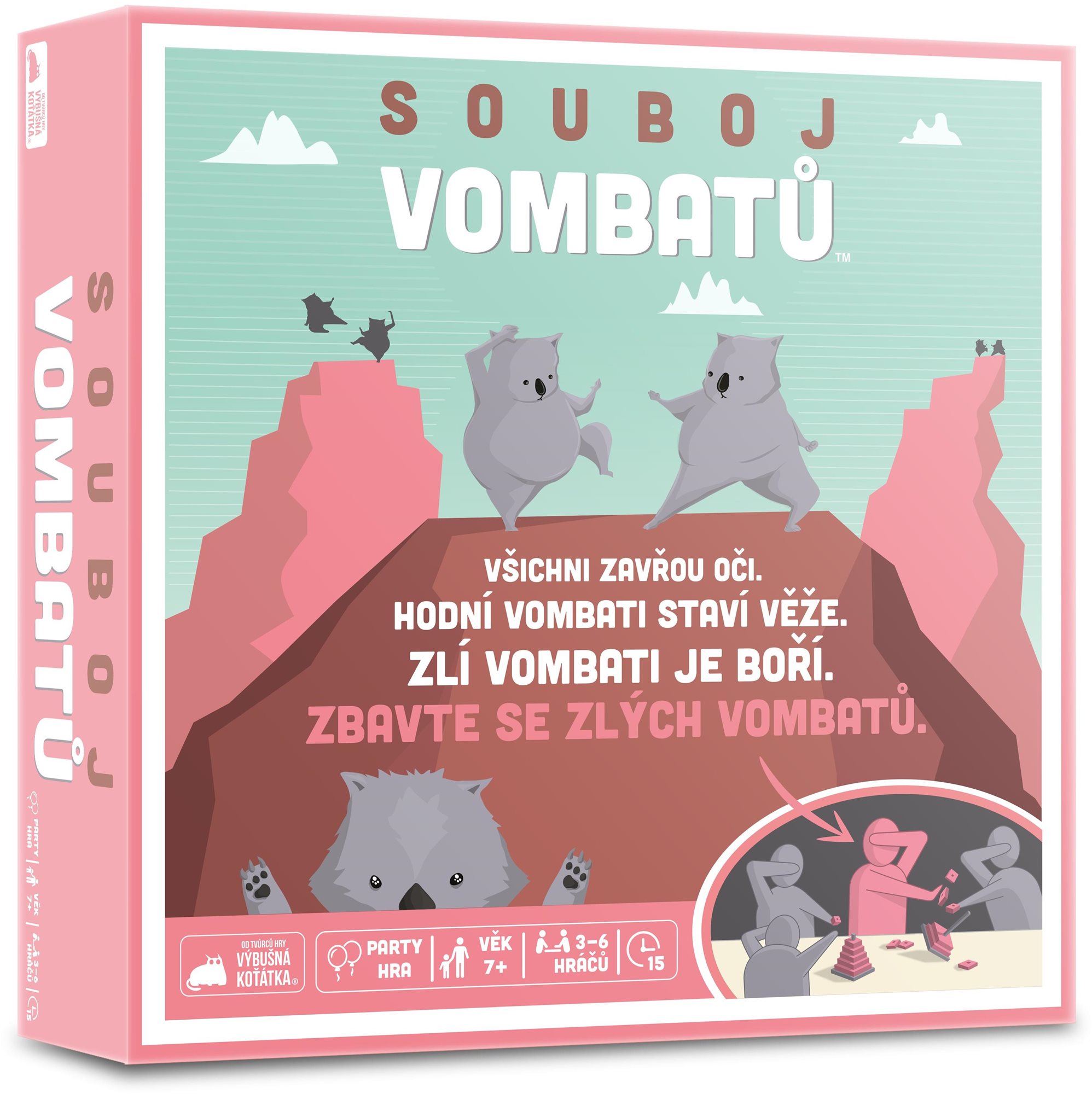 Souboj vombatů Dosková hra