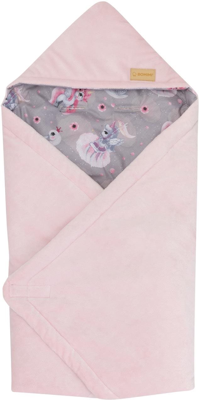 Bomimi Zavinovacia deka do autosedačky Magic / Light Pink Zavinovačka