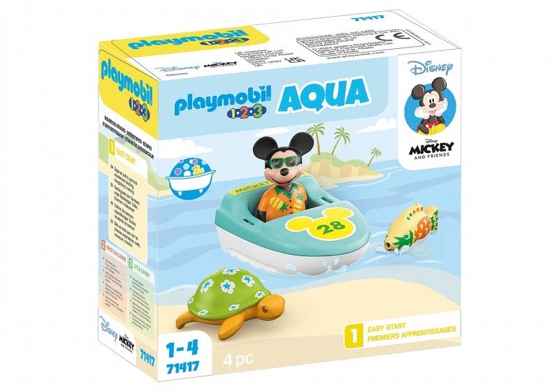 Playmobil 1.2.3 & Disney: Mickeyho výlet loďou Hračka do vody