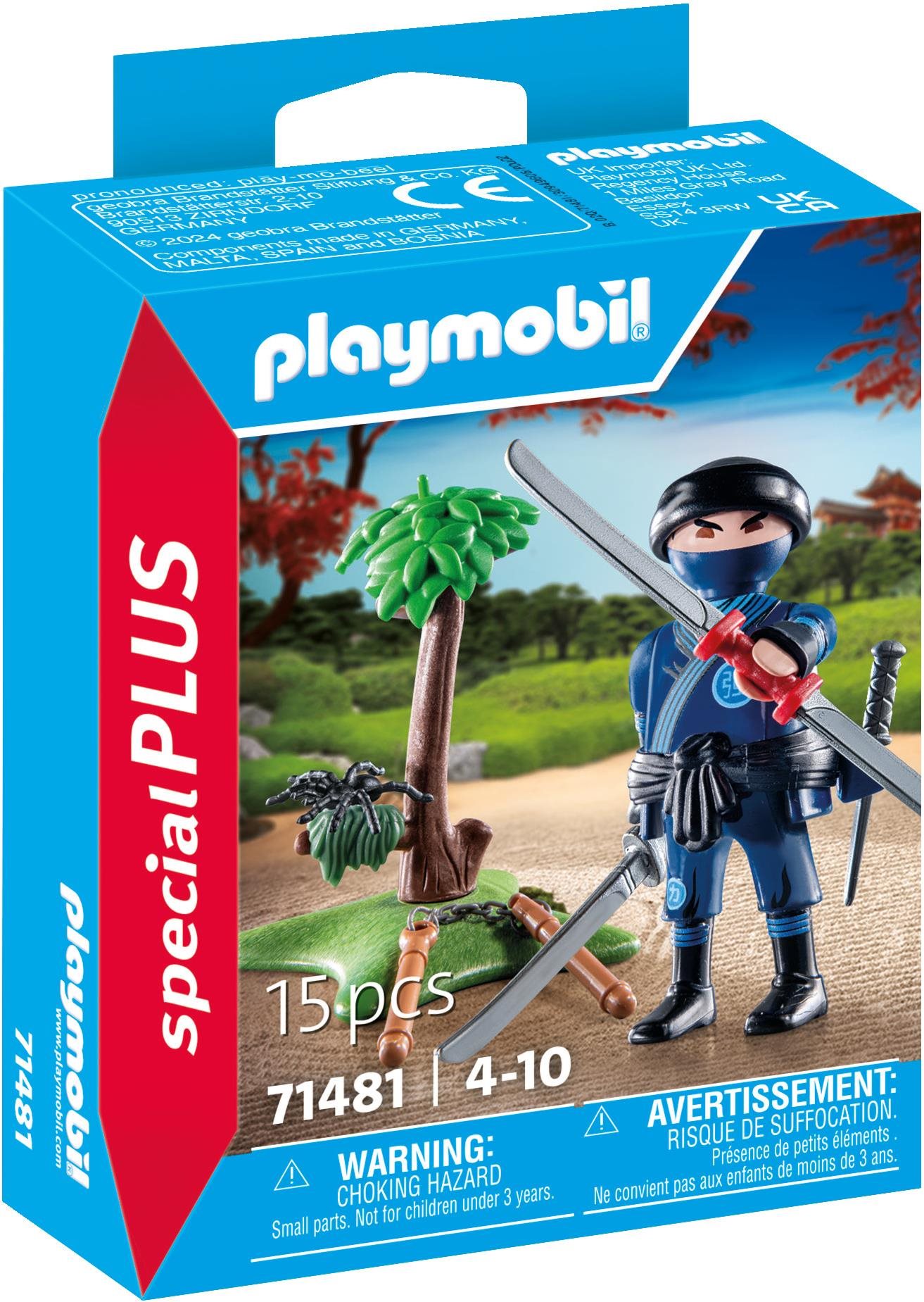Ninja mit Ausrüstung Figuren-Set und Zubehör