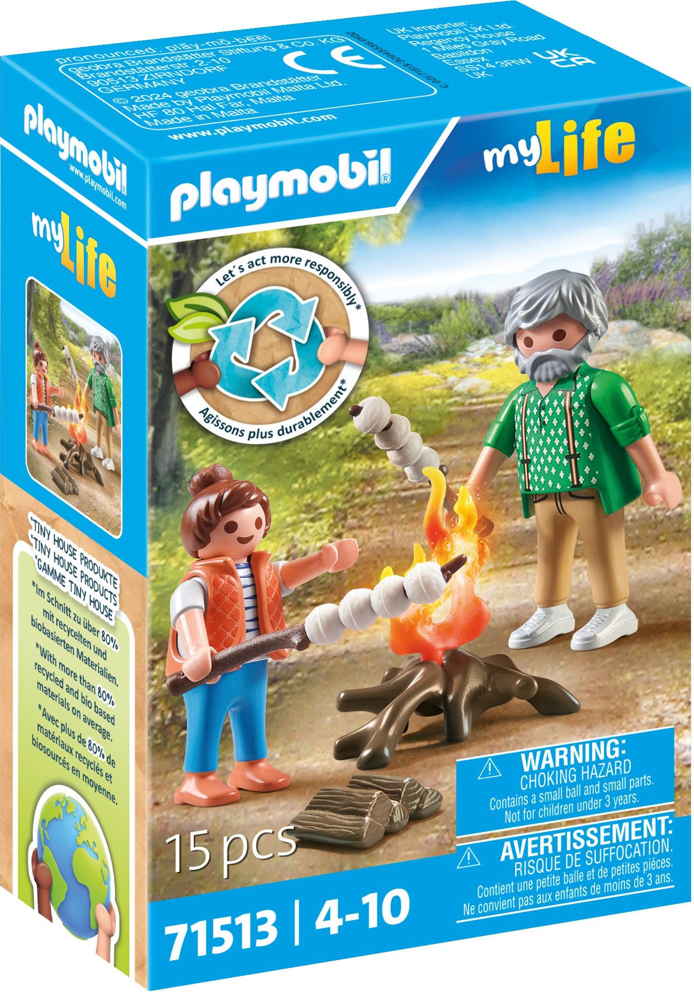 Lagerfeuer mit Marshmallows Figuren-Set und Zubehör