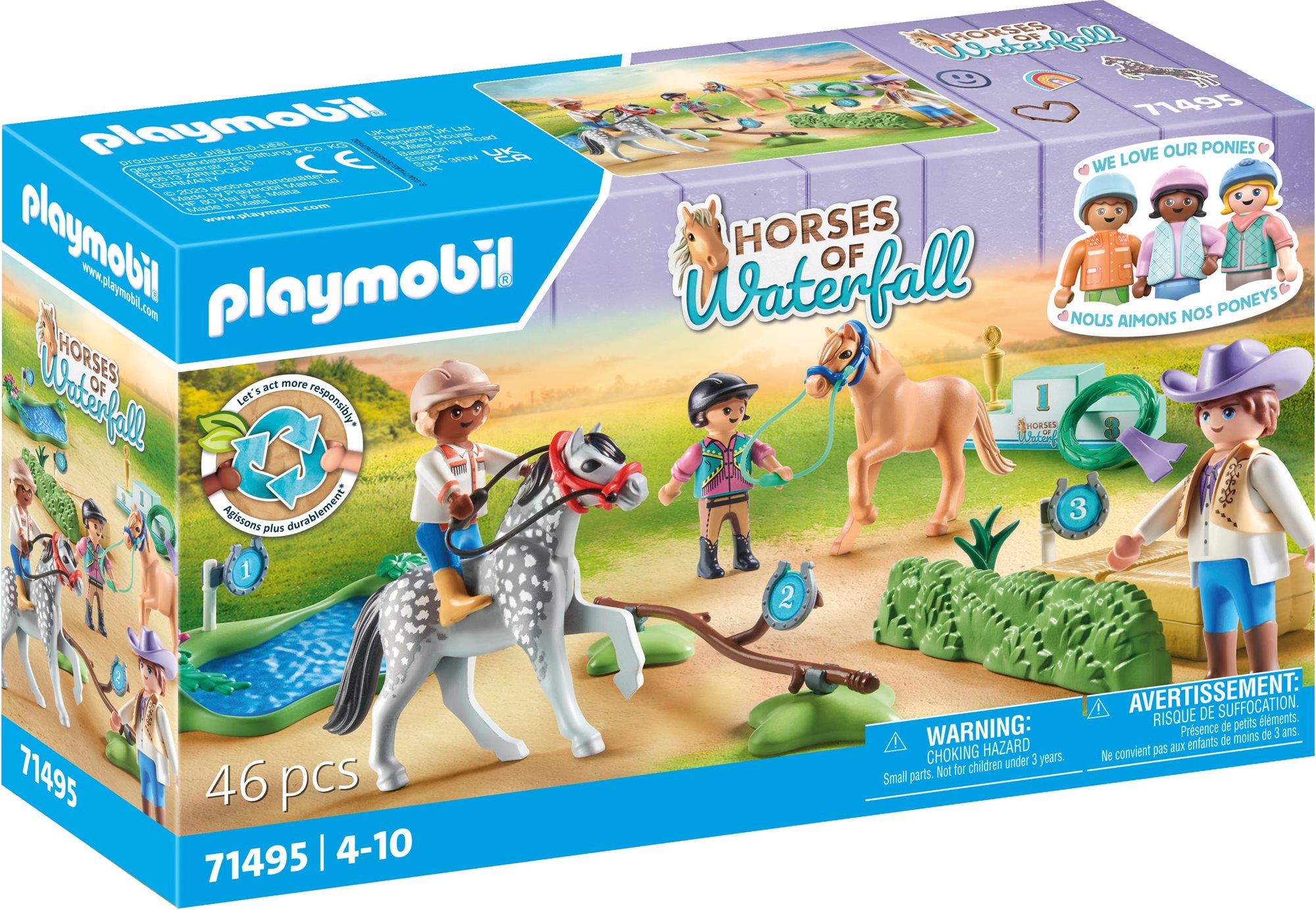 Playmobil 71495 Póniverseny Figura szett