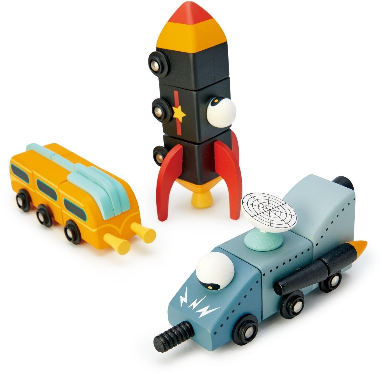 Tender Leaf Dětská konstrukční hračka Space Race Stavebnica