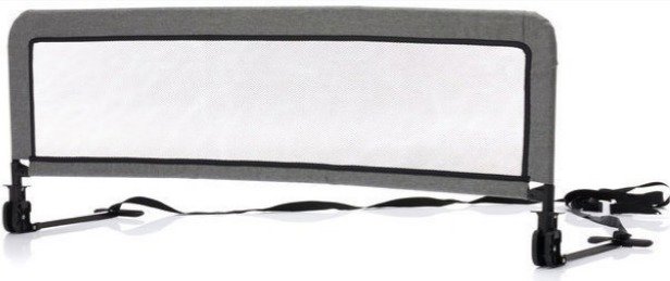 Zábrana na posteľ Hugo DarkGrey Melange 135 × 50 cm Detská zábrana