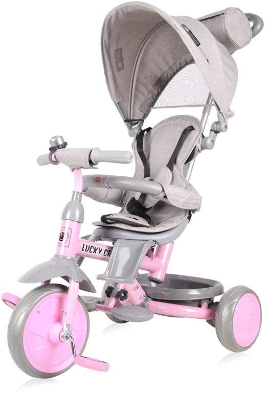 Lorelli Trojkolka Lucky Crew Grey&Pink Trojkolka