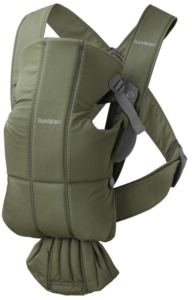 Babybjörn Mini Dark Green Woven Nosič pre dieťa