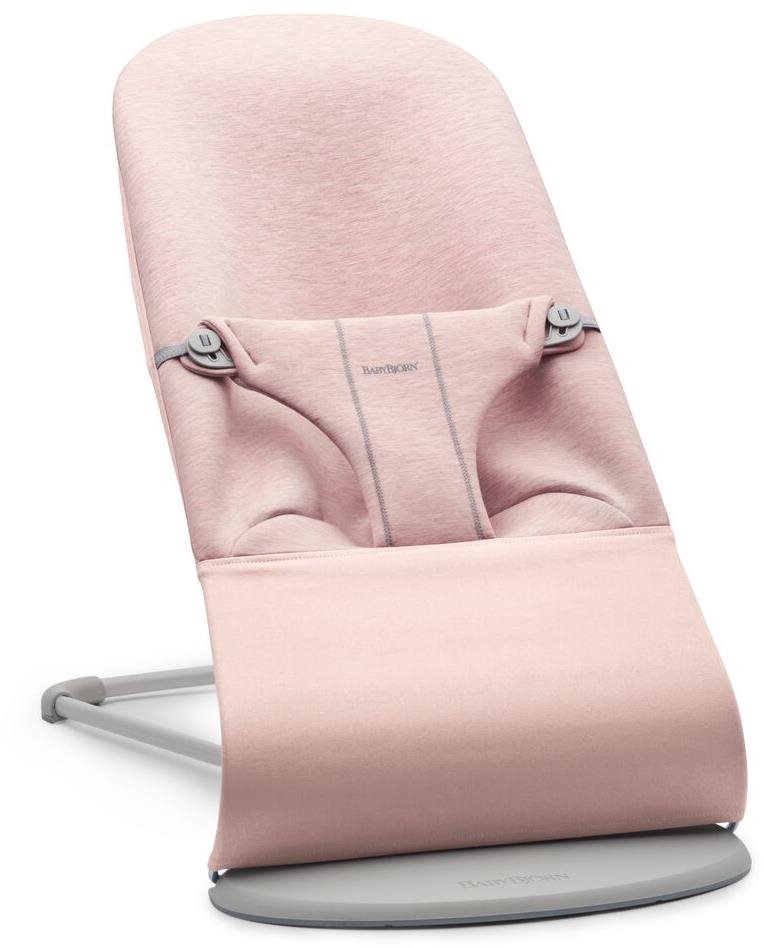 Babybjörn Bliss 3D Jersey Light Pink pihenőszék, világosszürke...