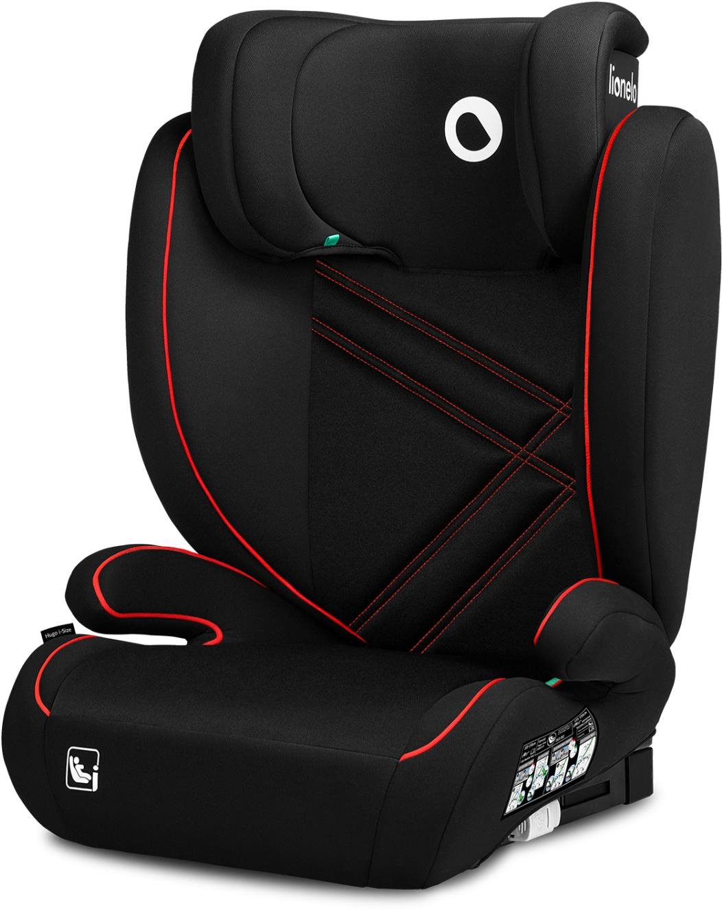 Lionelo Hugo i-Size Sporty Black Red Autosedačka