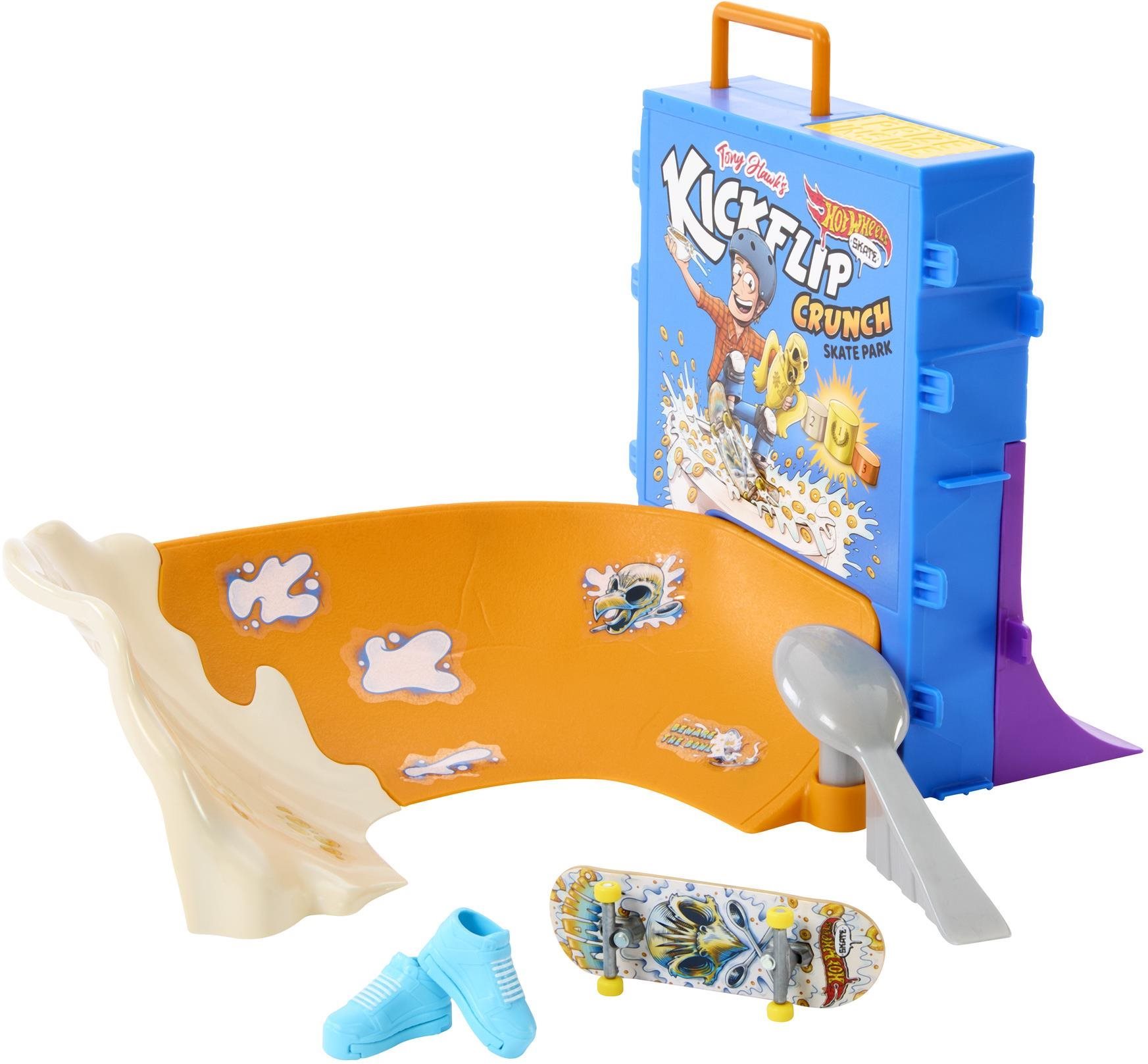 Hot Wheels Skates Cereáliovy Fingerboard Skatepark Fingerboard rampa