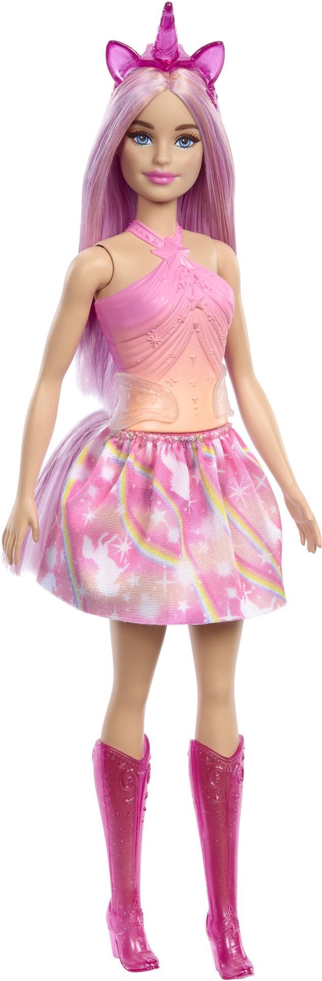 Barbie Rozprávková víla jednorožec ružová Bábika