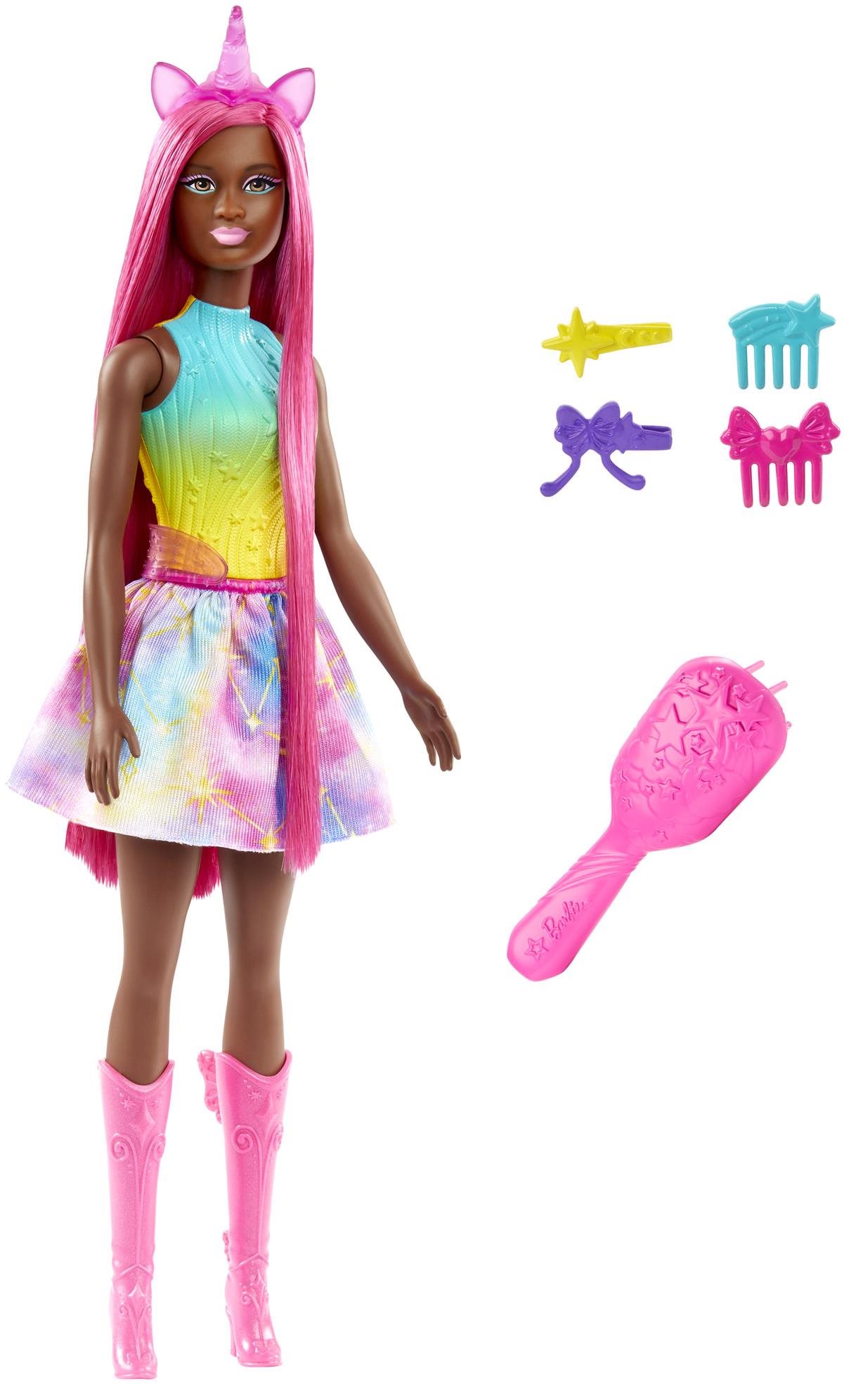 Barbie Tündér baba hosszú hajjal - Tündér egyszarvú Játékbaba