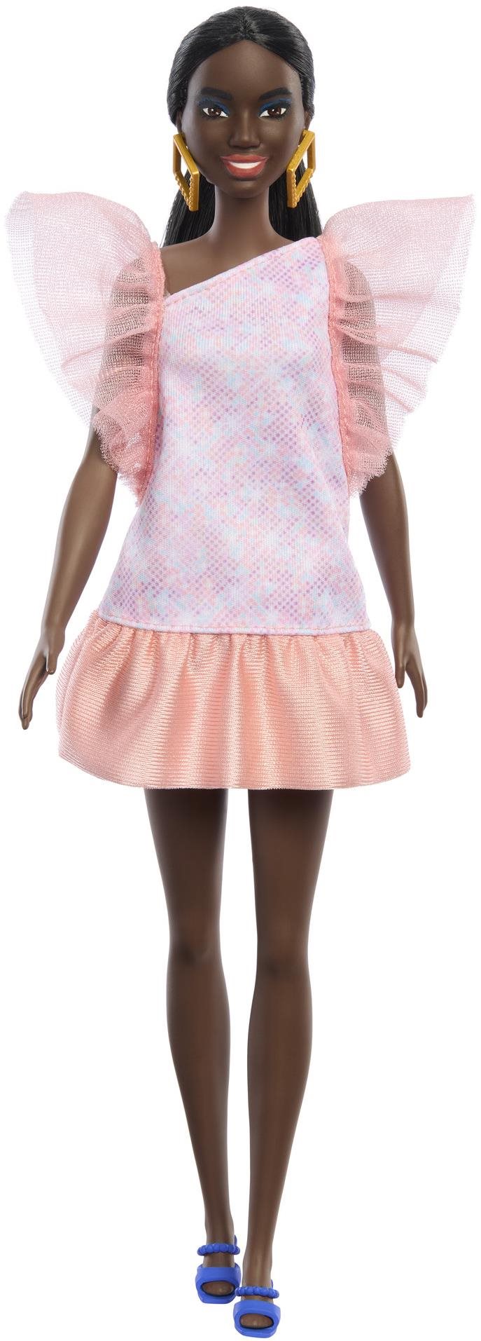Barbie Modelka – Šaty s nadýchanými rukávmi Bábika