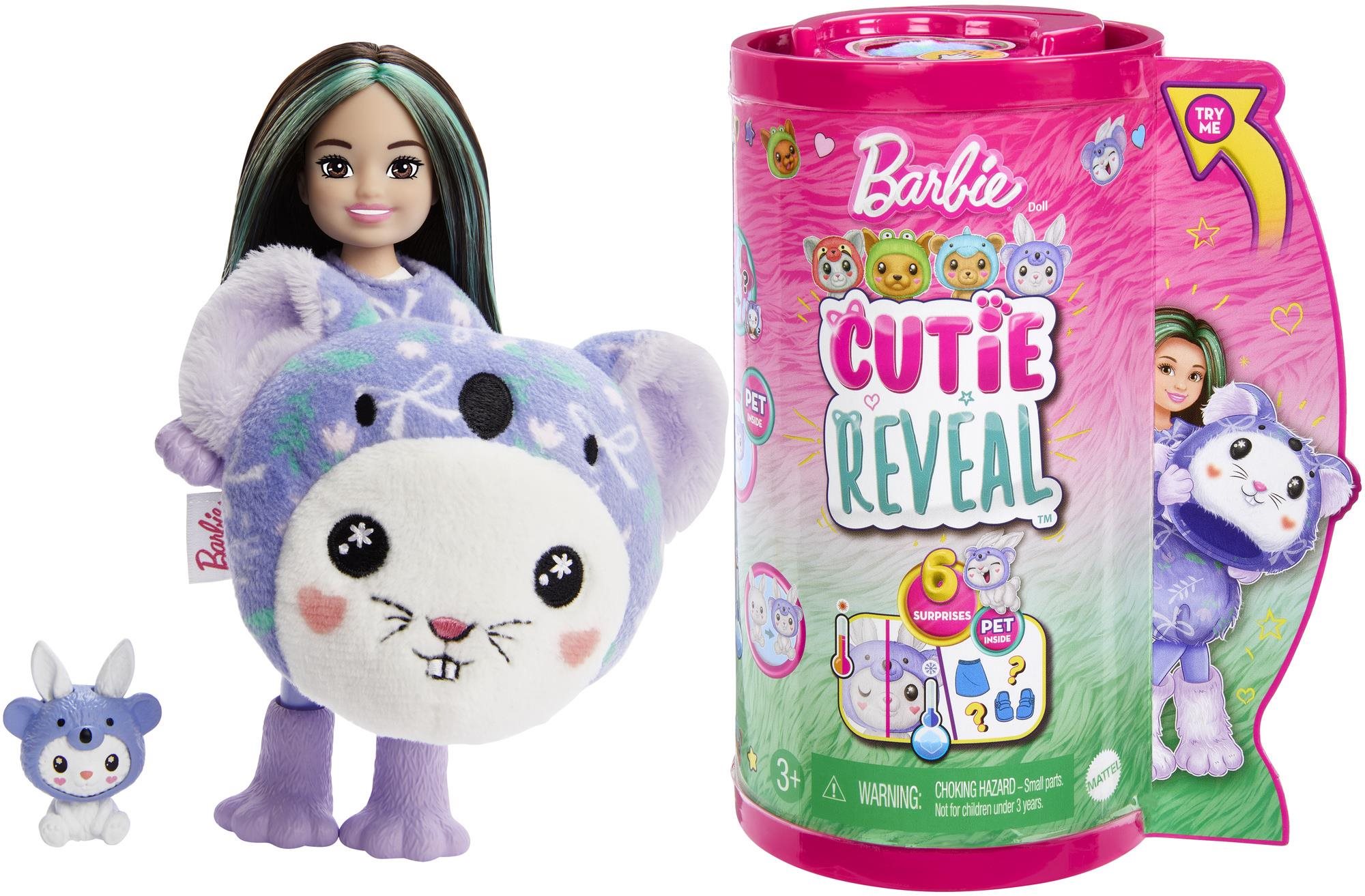 Barbie Cutie Reveal Chelsea v kostýme – Zajačik vo fialovom kostýme...