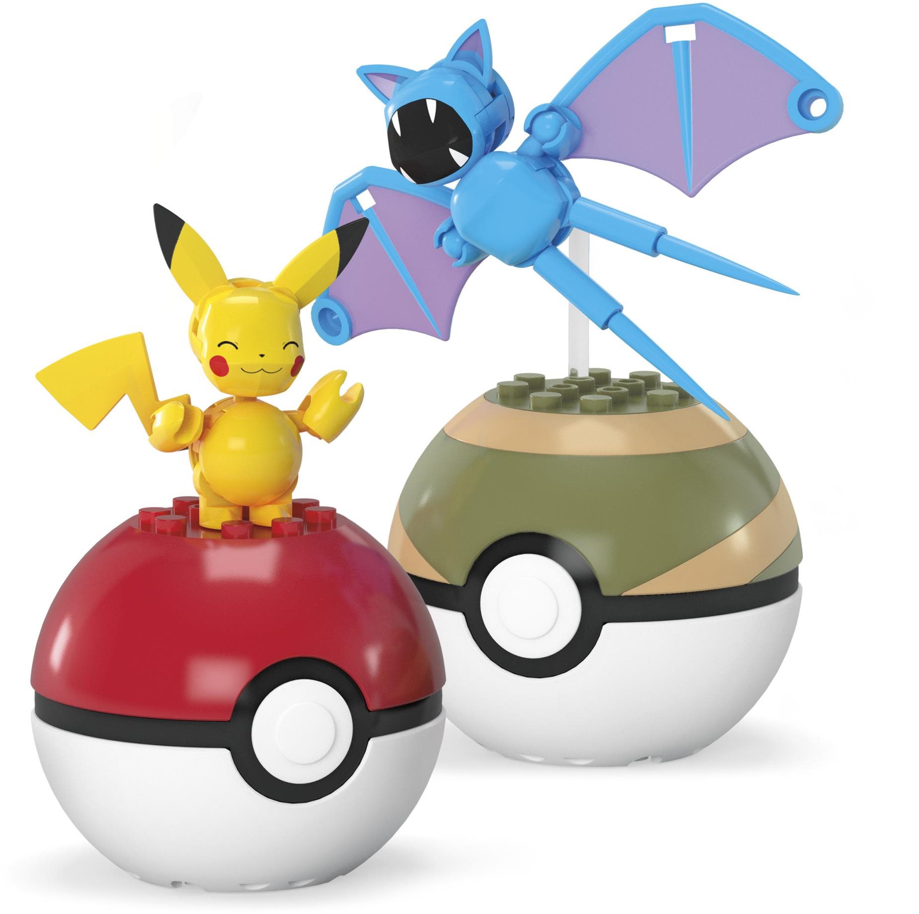 Mega Pokémon Pokéball - Pikachu és Zubat Építőjáték