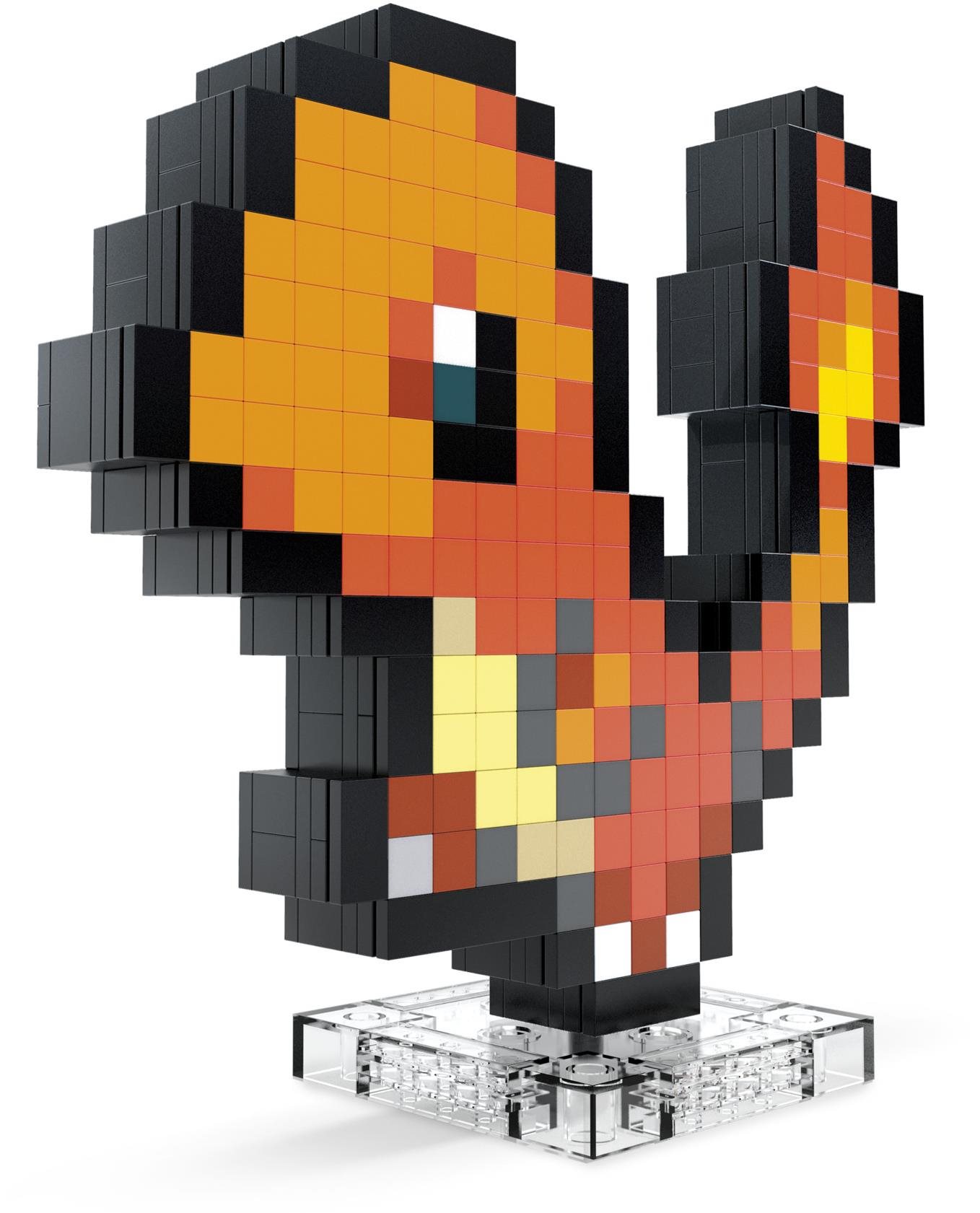 Mega Pokémon Pixel Art – Charmander Stavebnica