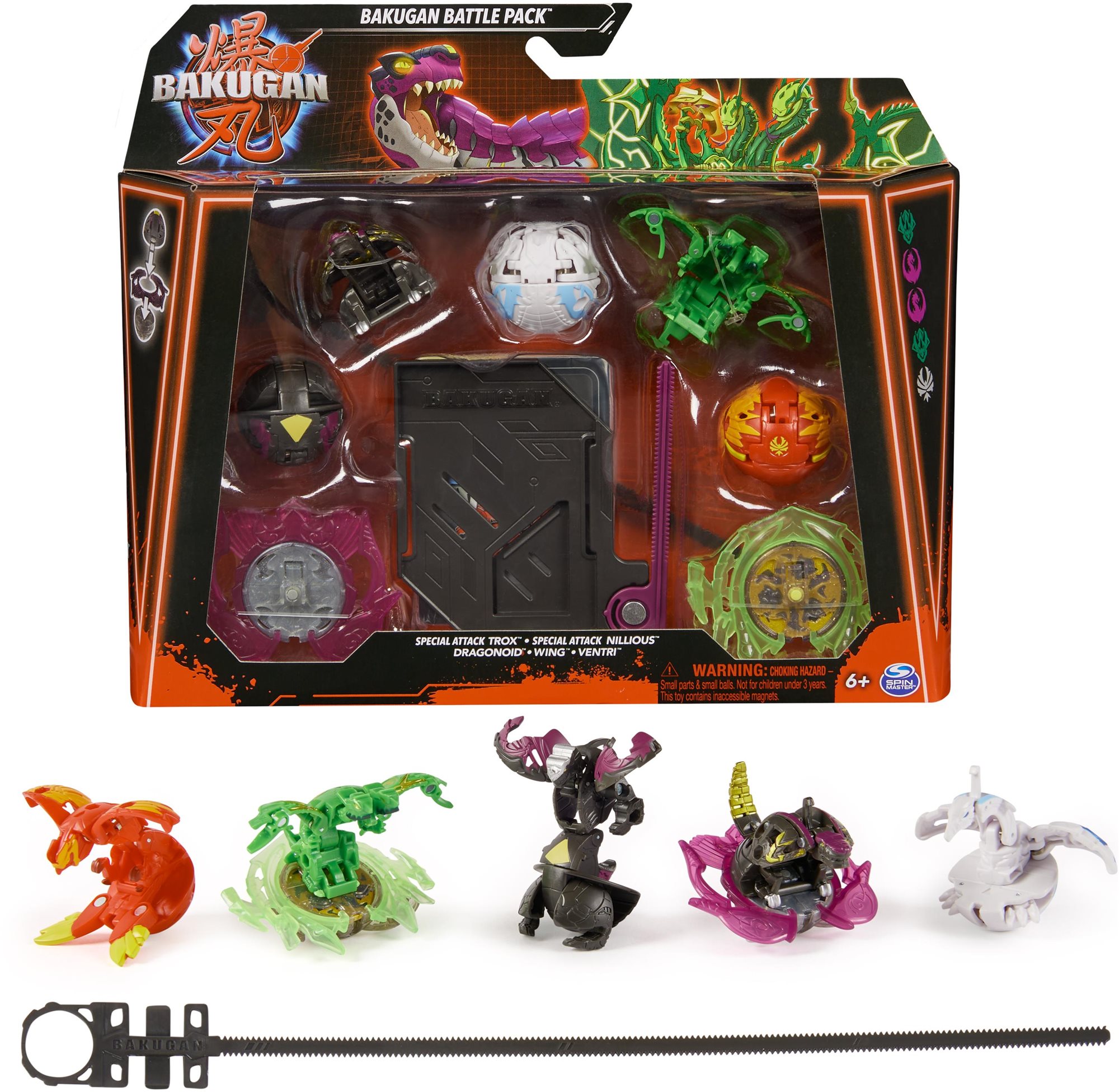Bakugan Speciális Támadás Trox S6 Solid 5 db Figura szett