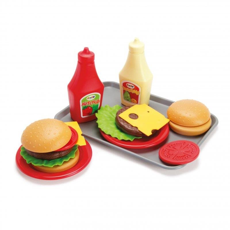 Dantoy Classic súprava s táckou Burger Potraviny do detskej kuchynky