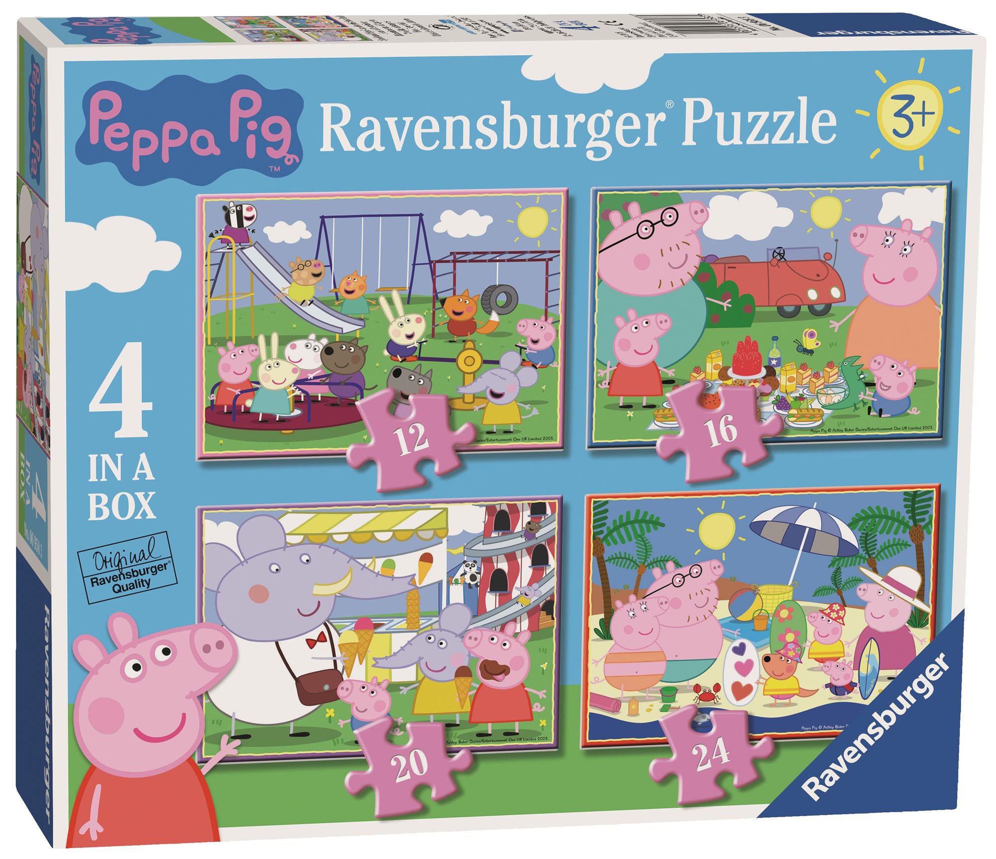 Ravensburger 069583 Prasiatko Peppa 4 v 1 Puzzle