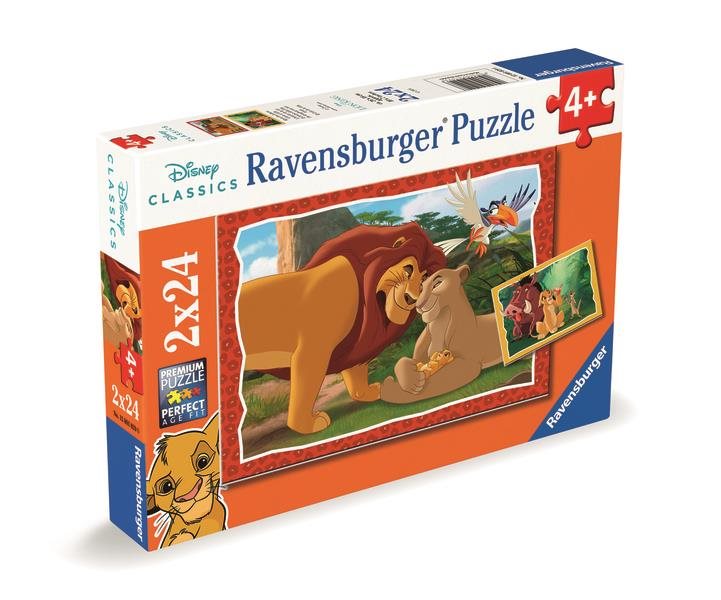 Ravensburger 120010296 Disney: Leví kráľ 2 × 24 dielikov Puzzle