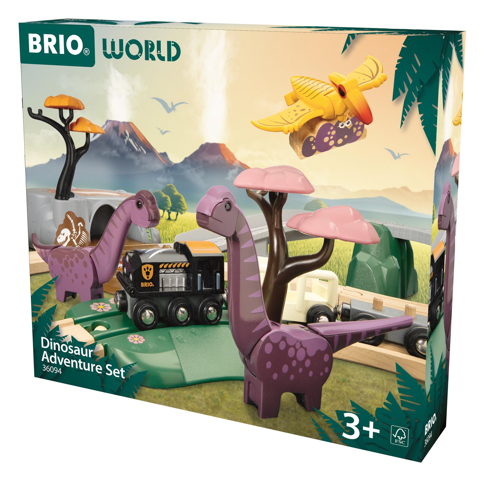 Brio 36094 Dinosauria dobrodružná sada Vláčiková dráha