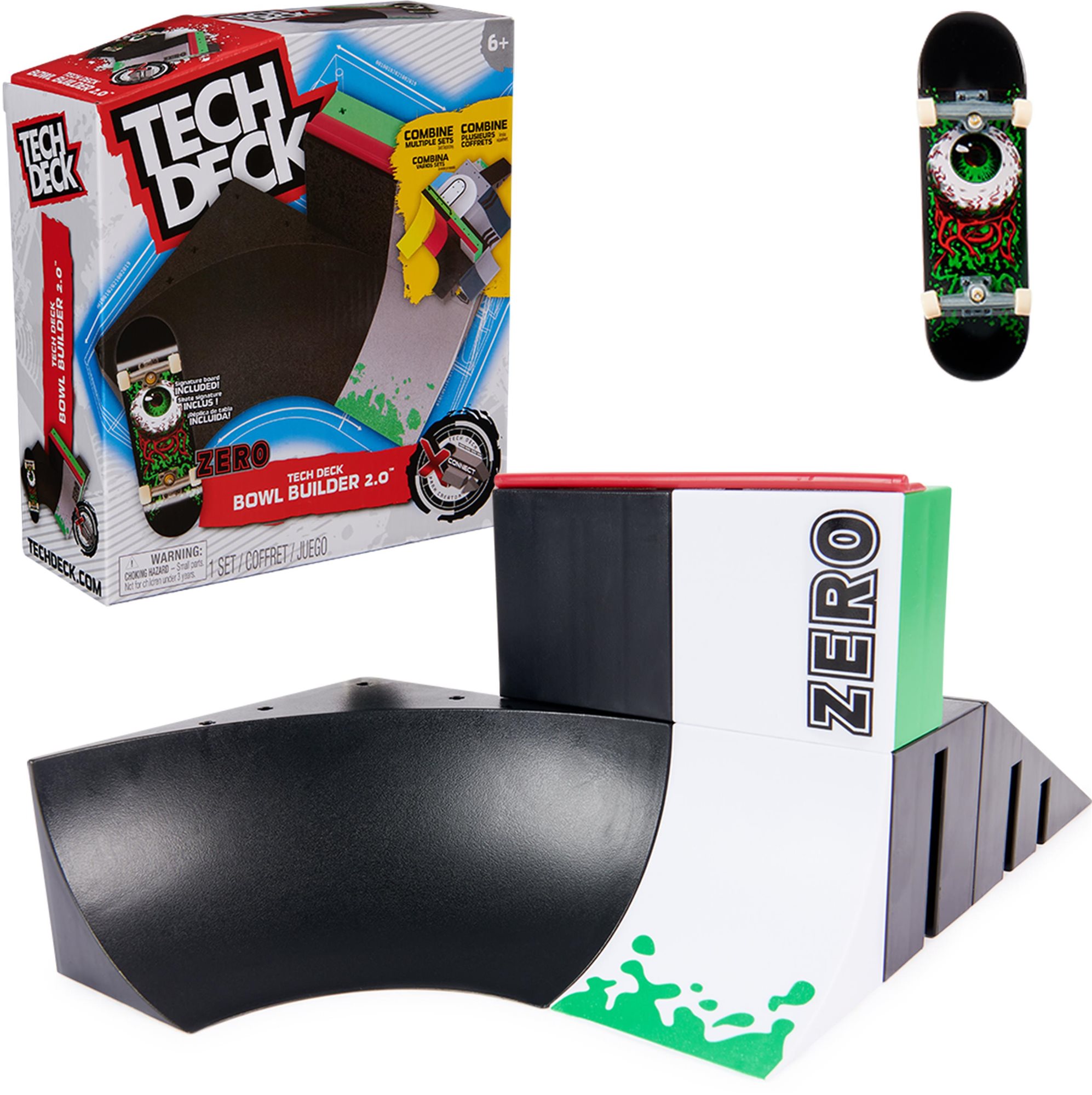 Tech Deck Xconnect Zero Bowl Builder Fingerboard rampa