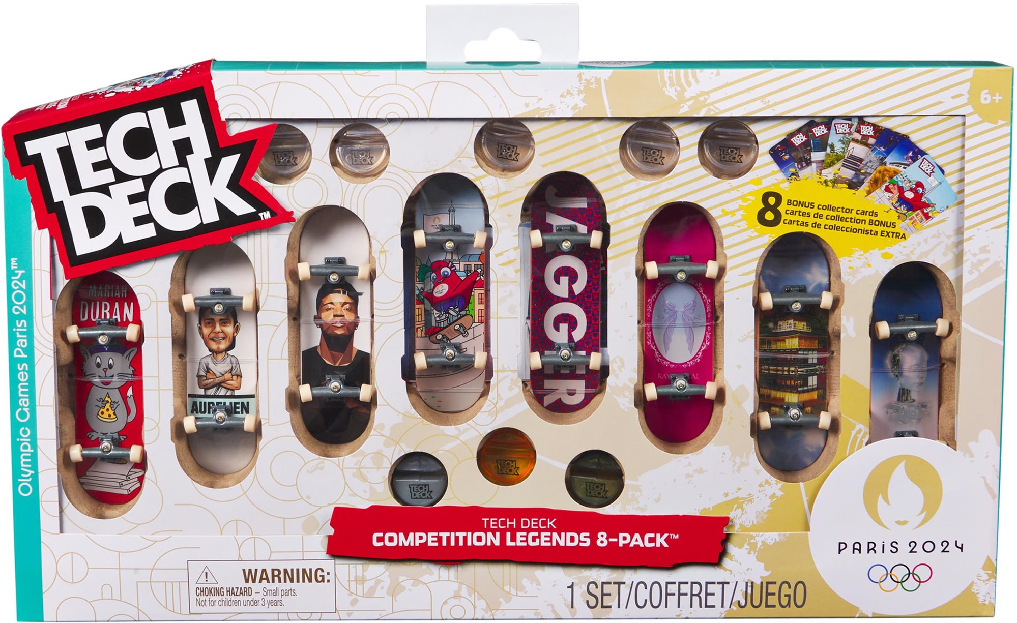 Tech Deck Olympische Multi-Packung 8 Stück Fingerboard