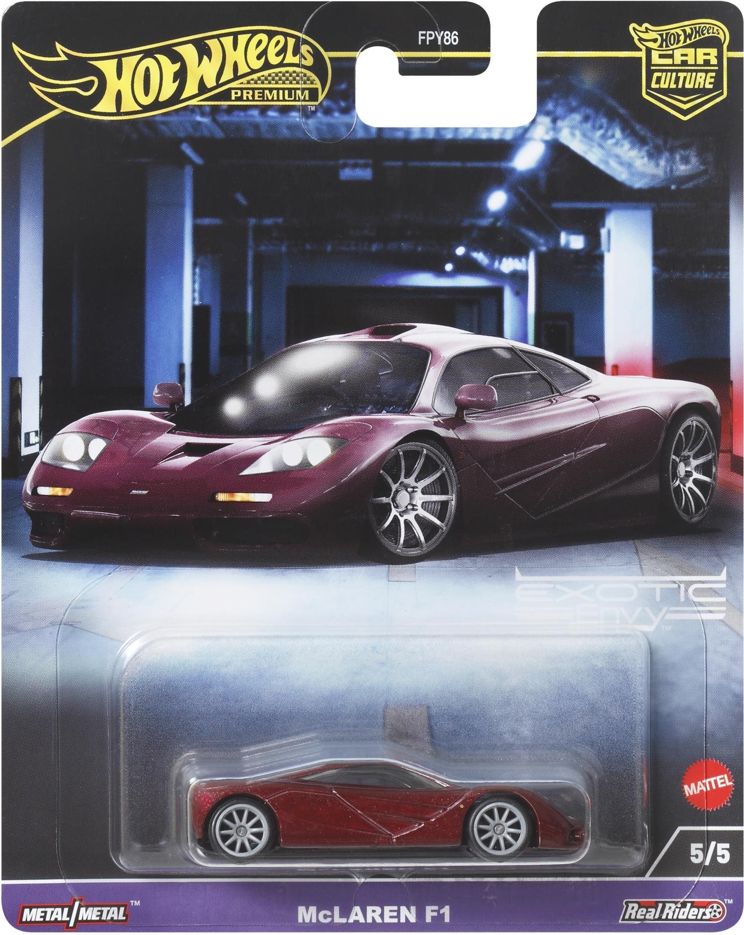 Hot Wheels FPY86 Prémiové auto – velikáni – 94 McLaren F1 Hot Wheels