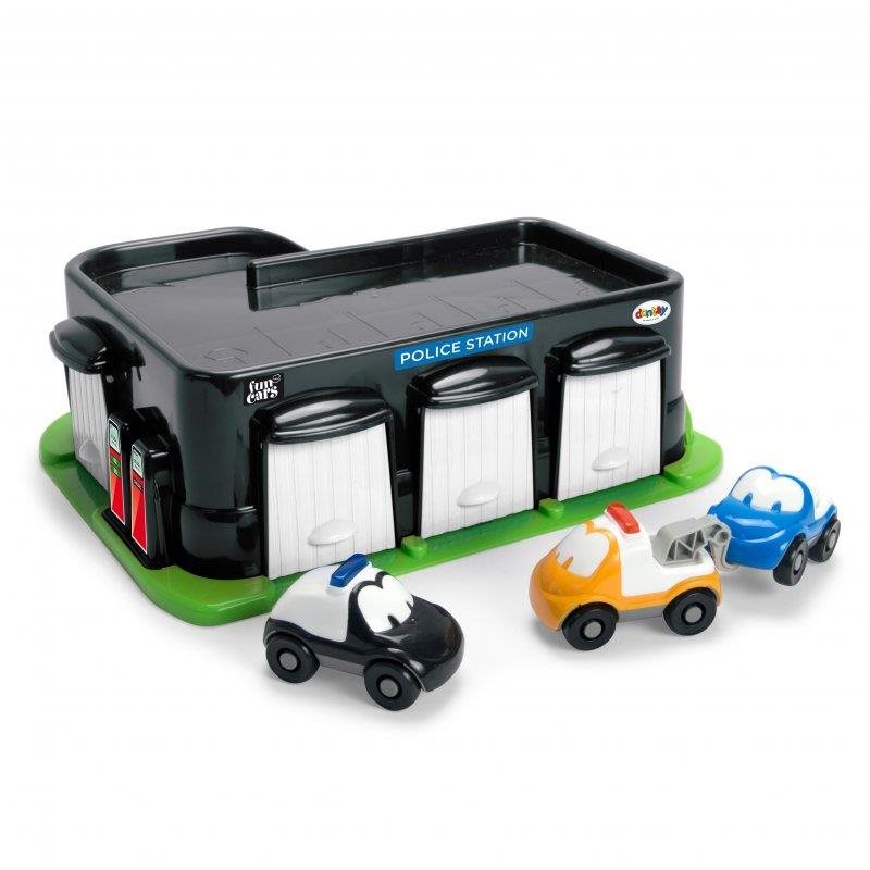 Dantoy Fun Cars policejná stanica s autíčkami Garáž pre autíčka