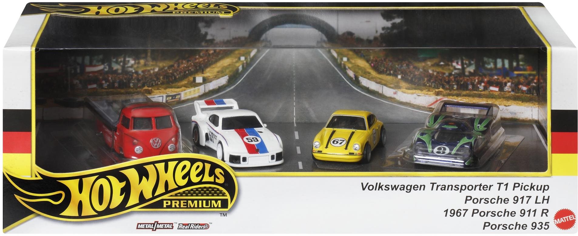 Hot Wheels HRT54 Prémiový angličák s tímovým ťahačom – Porsche...