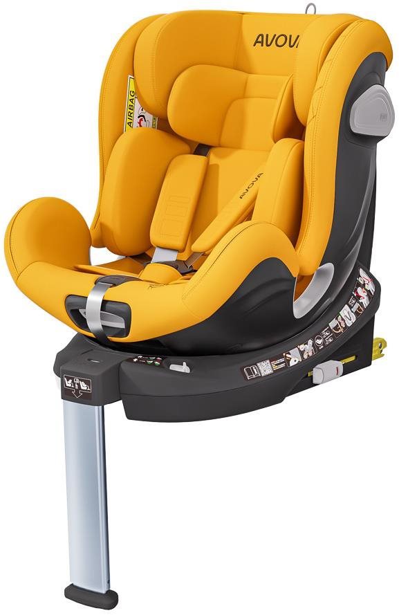 Avova Swan-fix i-Size 2024 40-125 cm Beach Yellow Autosedačka