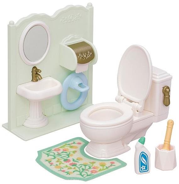 Sylvanian Families Fürdőszobaszett WC-vel Figura kiegészítő