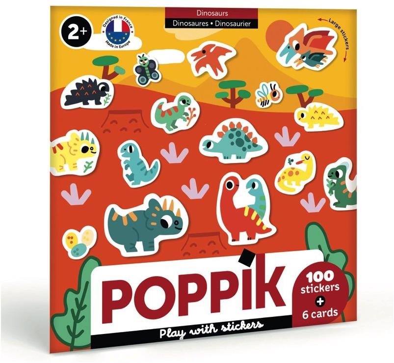 POPPIK Moje prvé samolepky Dinosaury Detské nálepky