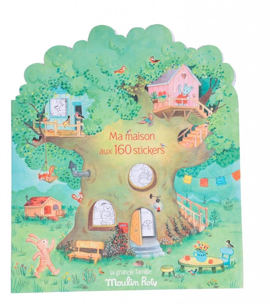 Moulin Roty Knižka so samolepkami Veľká rodina Detské nálepky