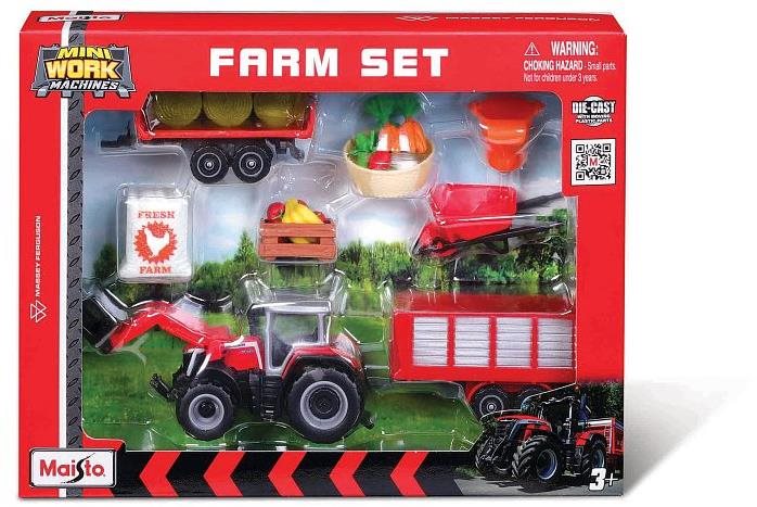 Maisto Massey Ferguson farmerkészlet Traktor