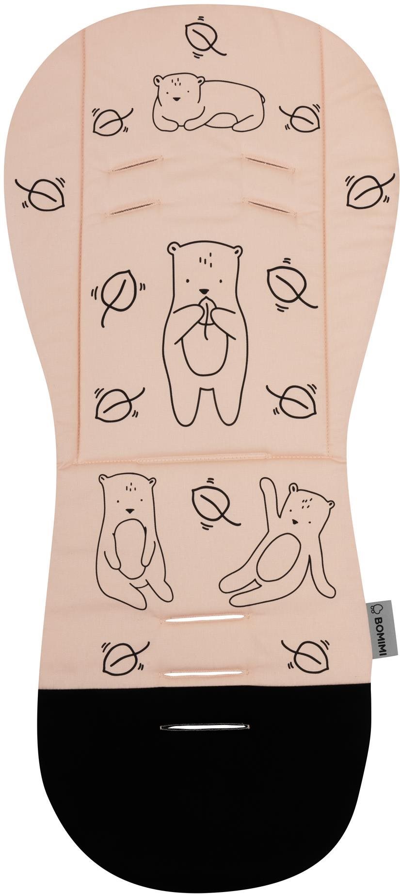 Bomimi ADA Medveď pink Podložka do kočíka