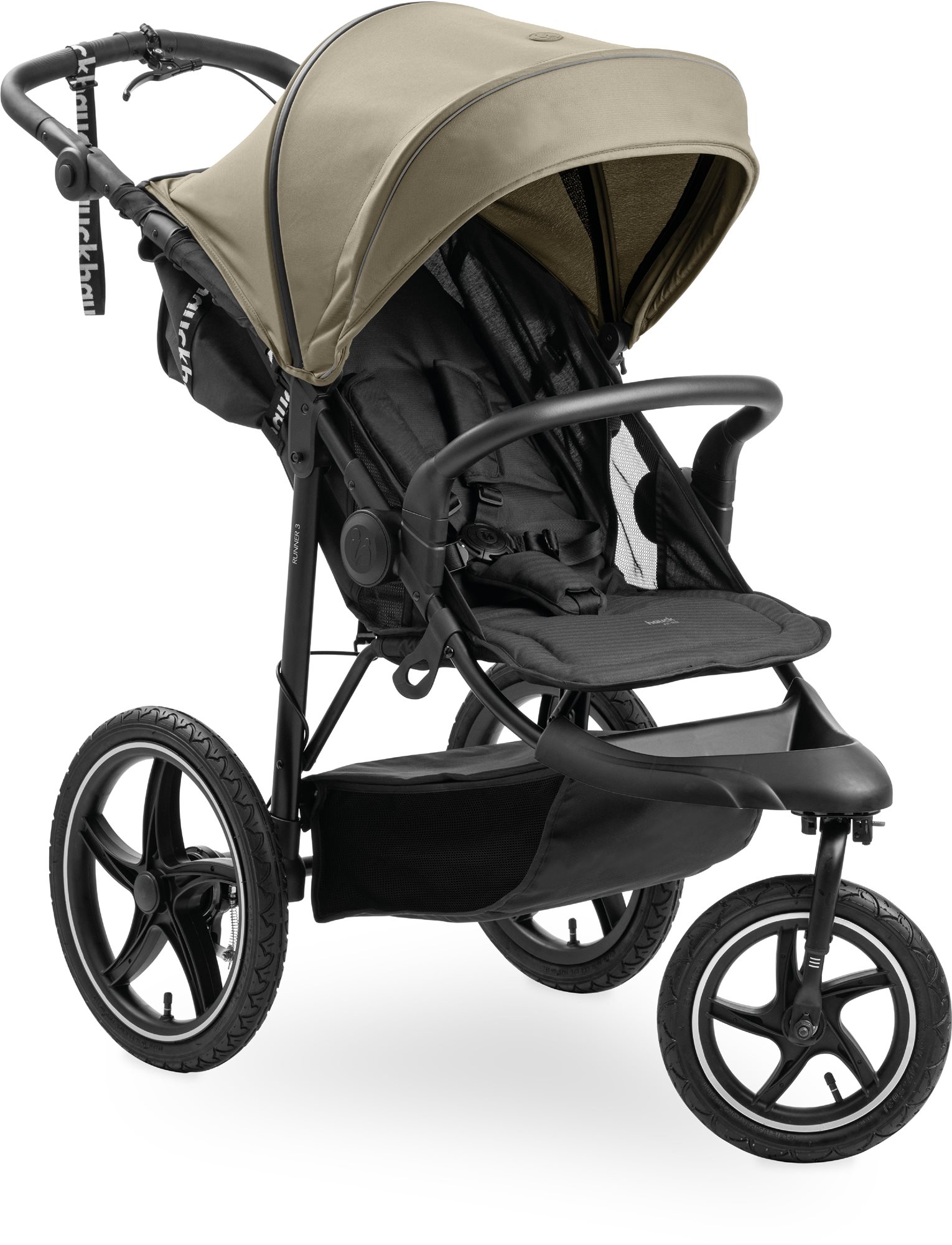 Hauck Sportiak Runner 3 s ručnou brzdou Olive Kočík