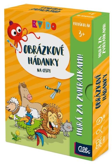 Kvído – Obrázkové hádanky - Hurá za zvieratkami! SK Kartová hra