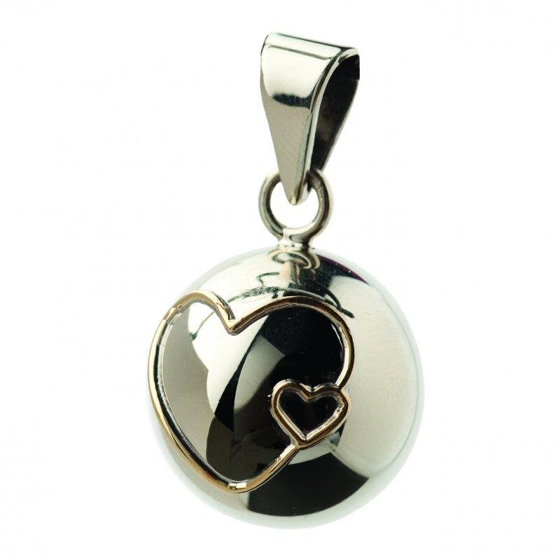 Bola Essentials Double hearts Pocakcsengettyű