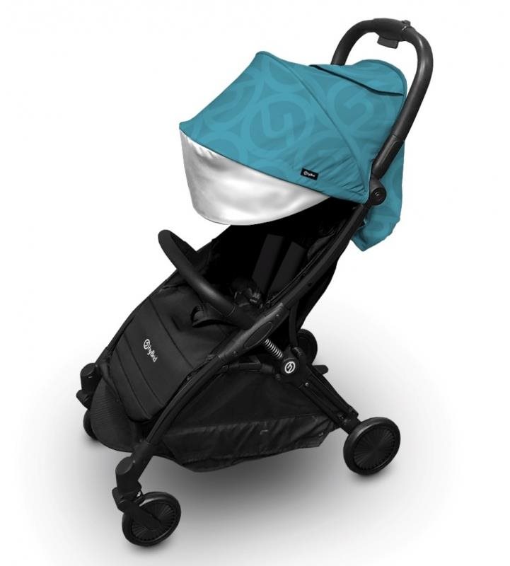 BabyStyle Hybrid Ezyfold Black rám a búda Mint Kočík
