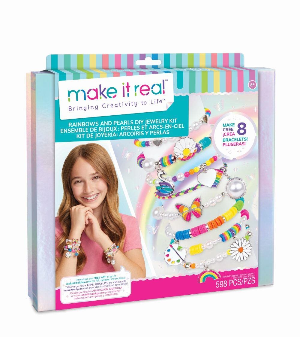 Make It Real Súprava na výrobu náramkov Rainbows and Pearls Sada na...
