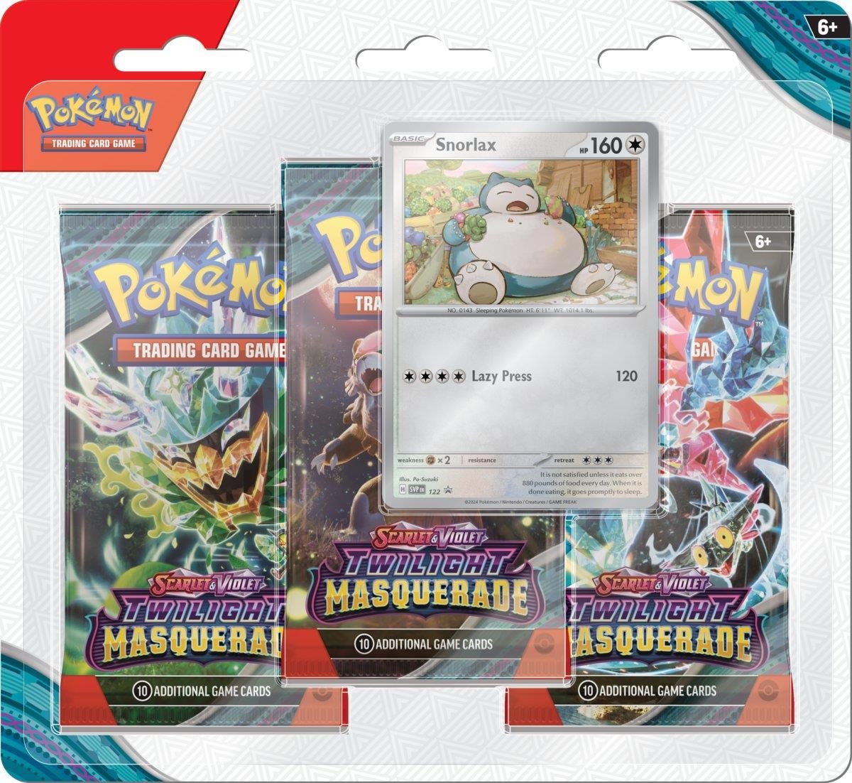 Pokémon TCG: SV06 Twilight Masquerade - 3 Blister Booster Pokémon...